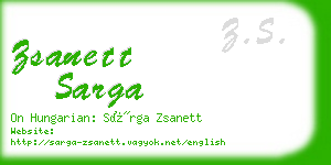 zsanett sarga business card